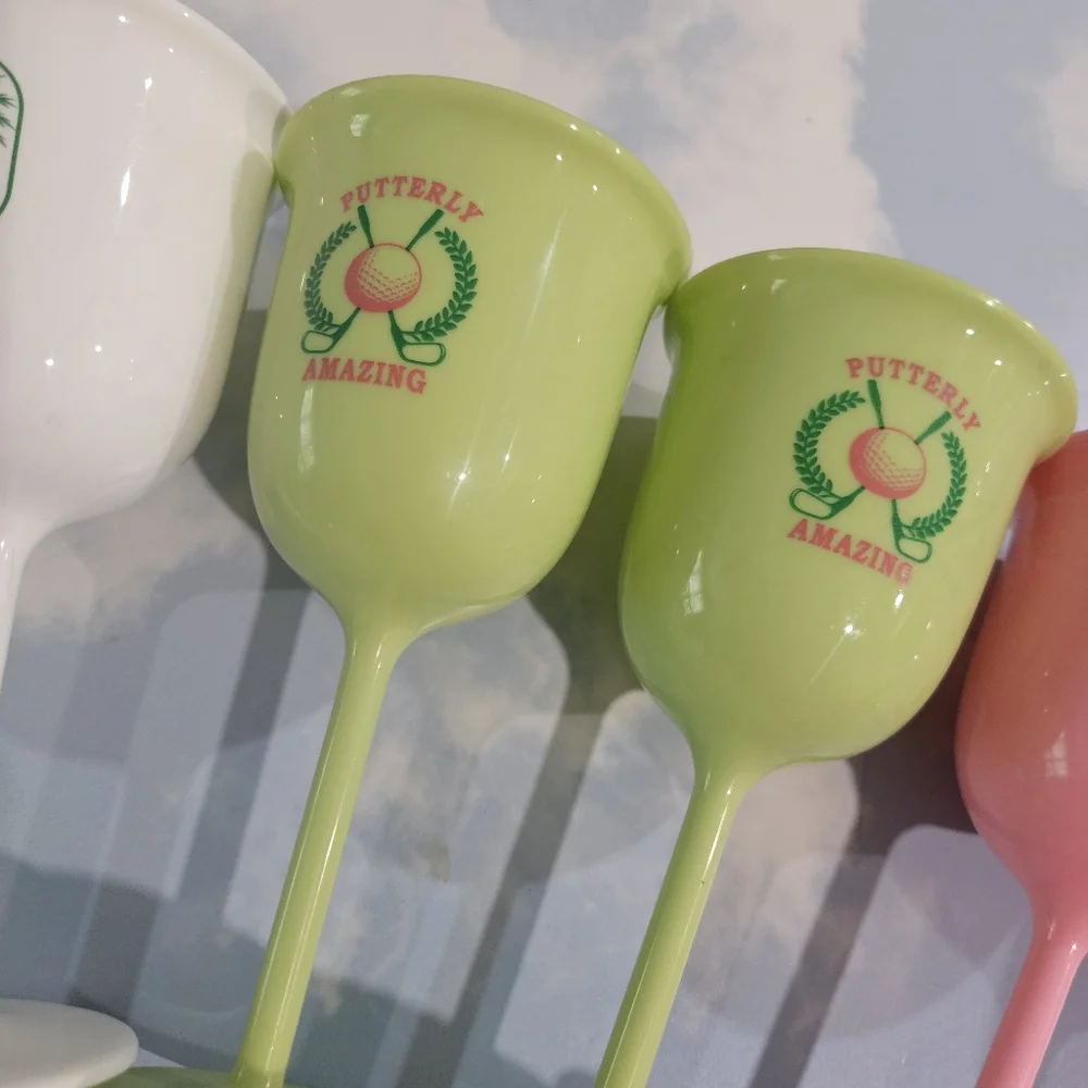 Target Set of Colorful Golf & Tennis BPA Free Plastic Chalices Limited Edtion